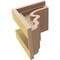Ekena Millwork 5"W x 5"D x 5"H Wide Highland Rough Cedar Woodgrain TimberThane Corbel, Primed Tan CORUR05X05X05HLDRCPR - alternate 5